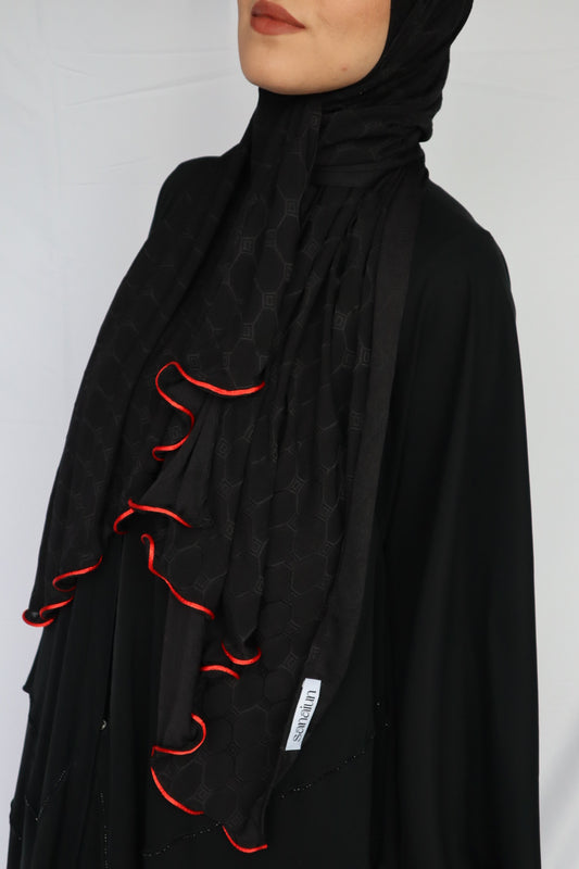 HOLOGRAPH NOIR BORDURE ROUGE