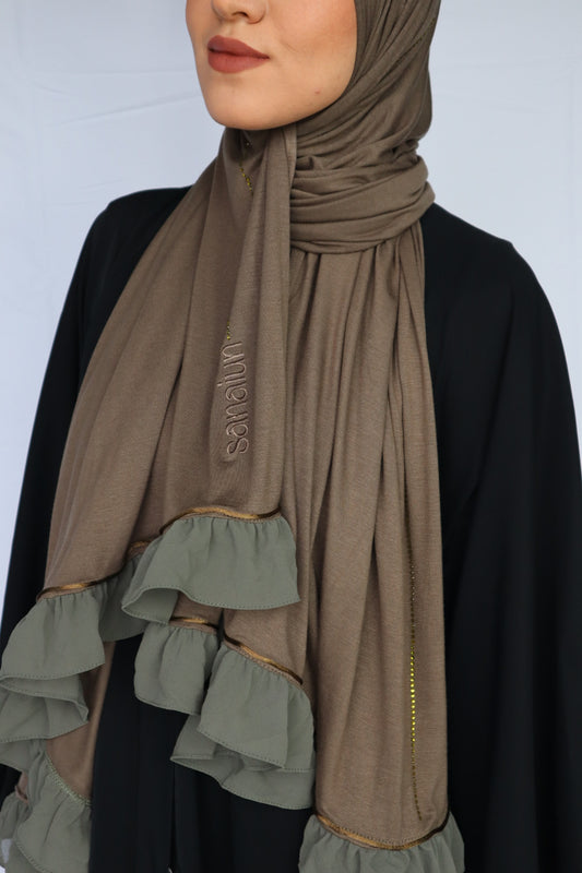 FROUFROU STRASS VERT OLIVE