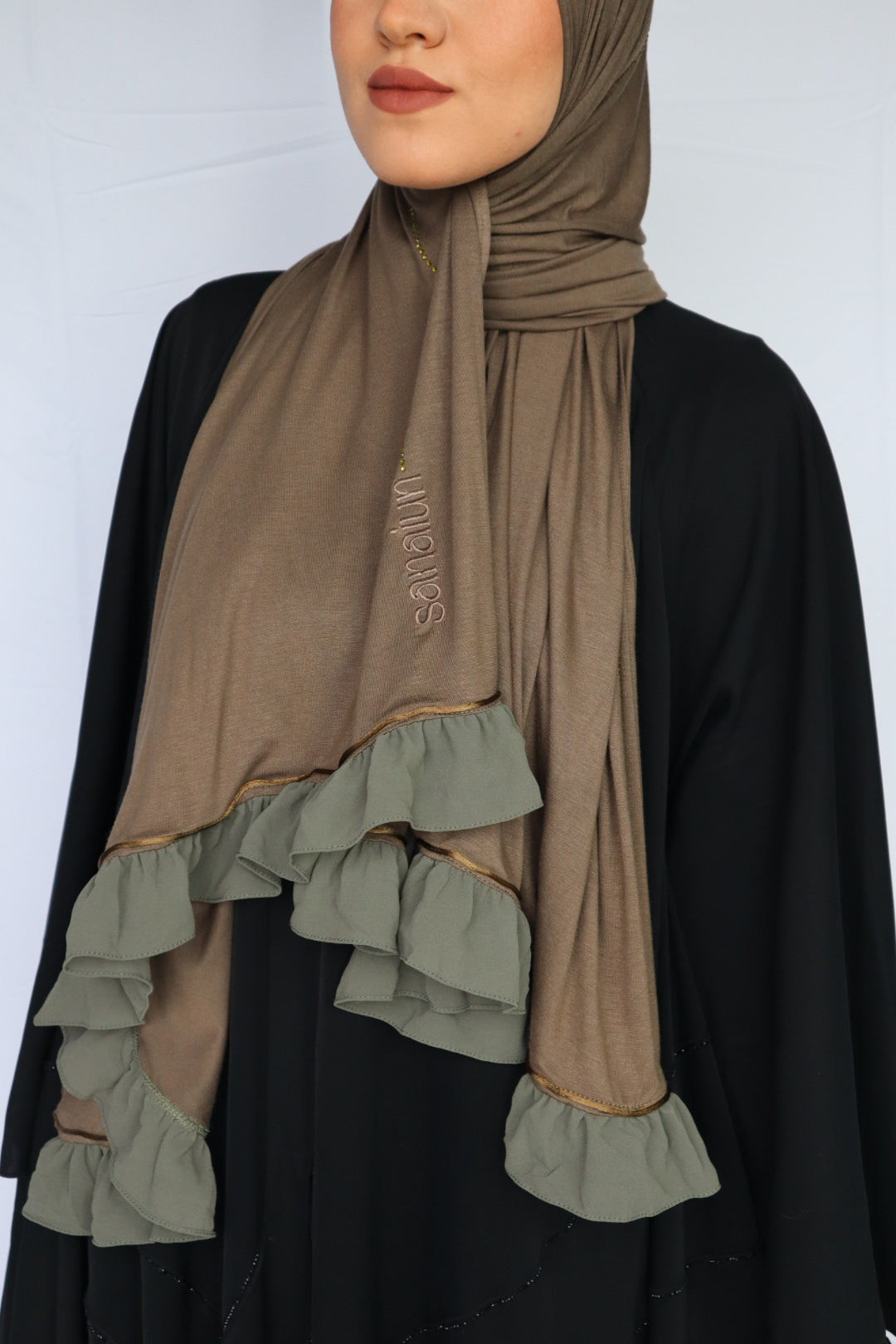 FROUFROU STRASS VERT OLIVE