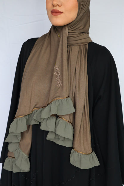 FROUFROU STRASS VERT OLIVE