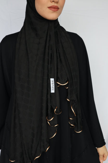 HOLOGRAPH NOIR BORDURE DORÉE