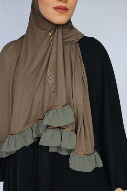 FROUFROU STRASS VERT OLIVE