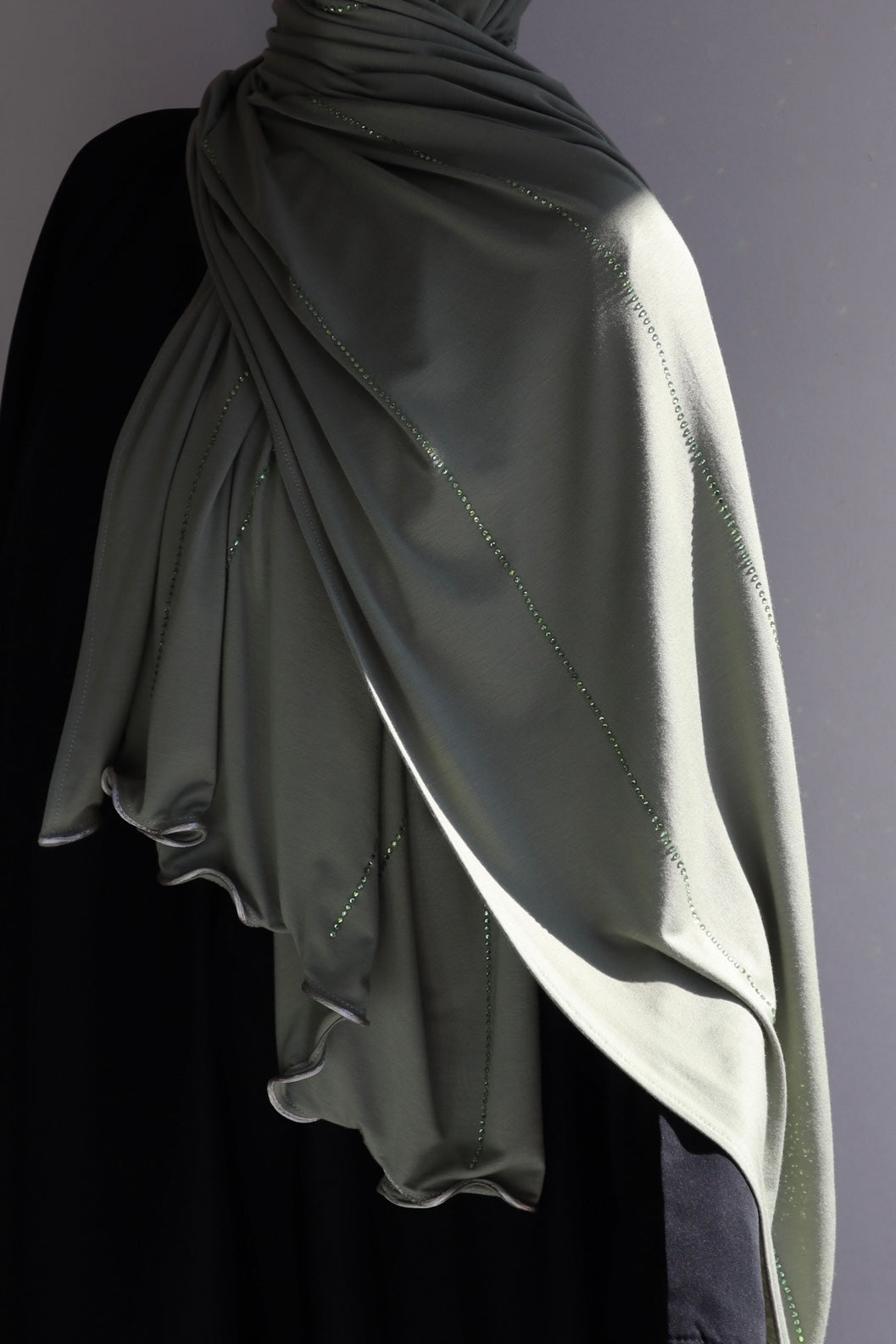 LUXURY STRASS VERT SAUGE
