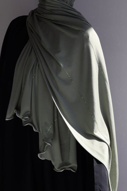 LUXURY STRASS VERT SAUGE